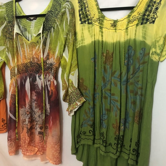 Bundle 3! Boho tops shirts - Picture 3 of 10